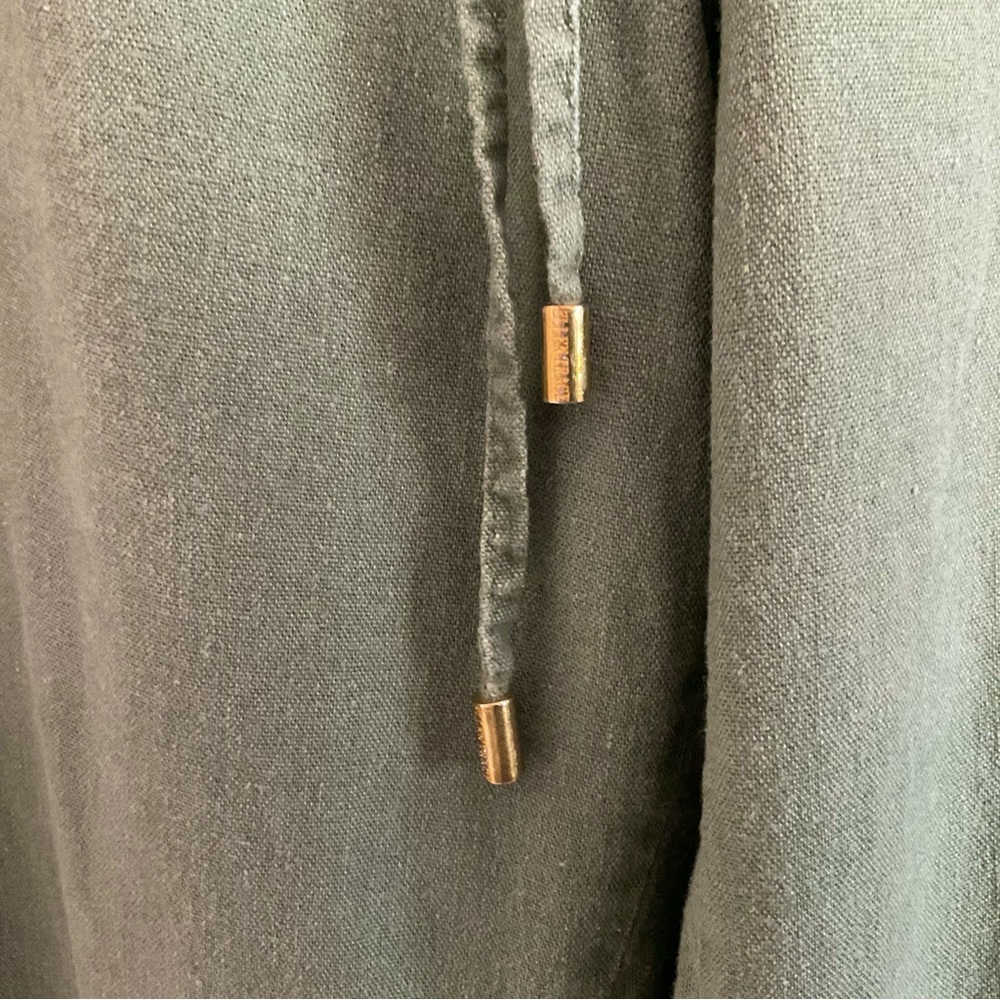 Ellen Tracy Linen Blend Pull On Pants Green Petite XL - Picture 6 of 6